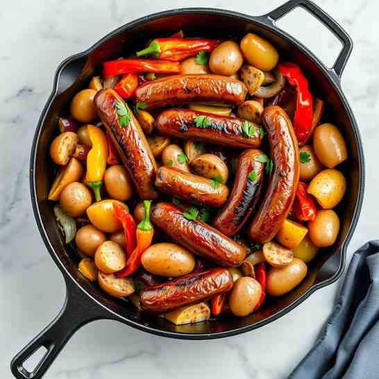 Easy Smoked Sausage Skillet - One-Pan Dinner in 30 Mins